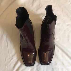 Maroon boots